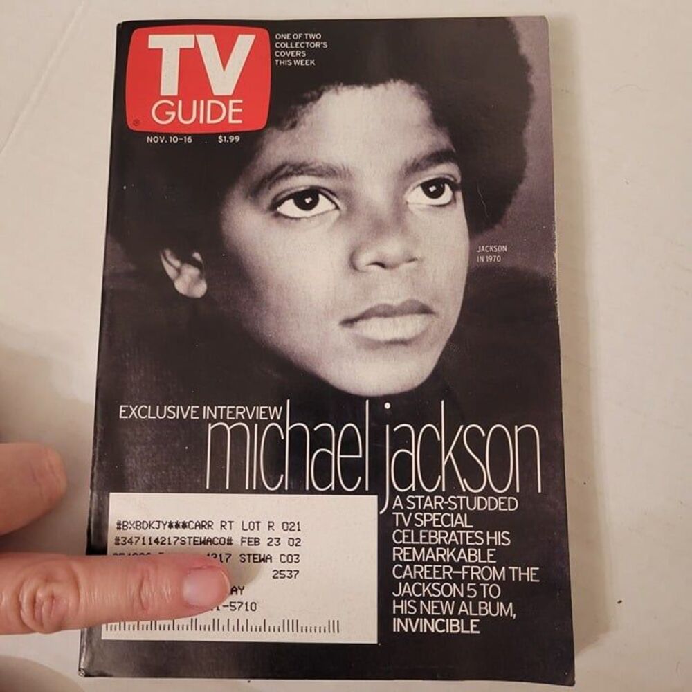 Tv Guide Magazine Michael Jackson Interview November 10, 2001
